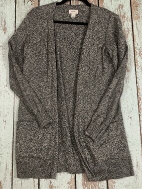 Old Navy Gray Open-Front Sweater Cardigan